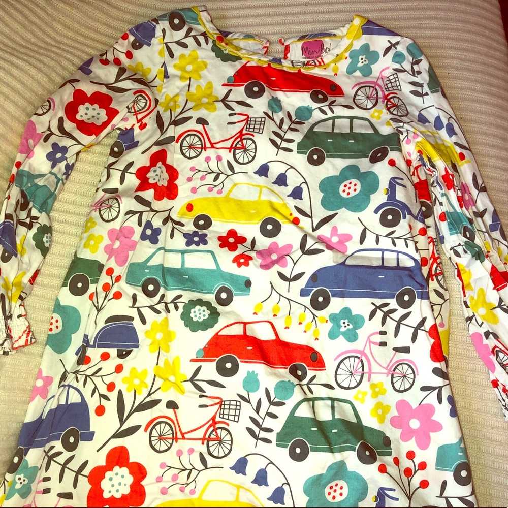 Mini Boden Cars Dress sz5/6